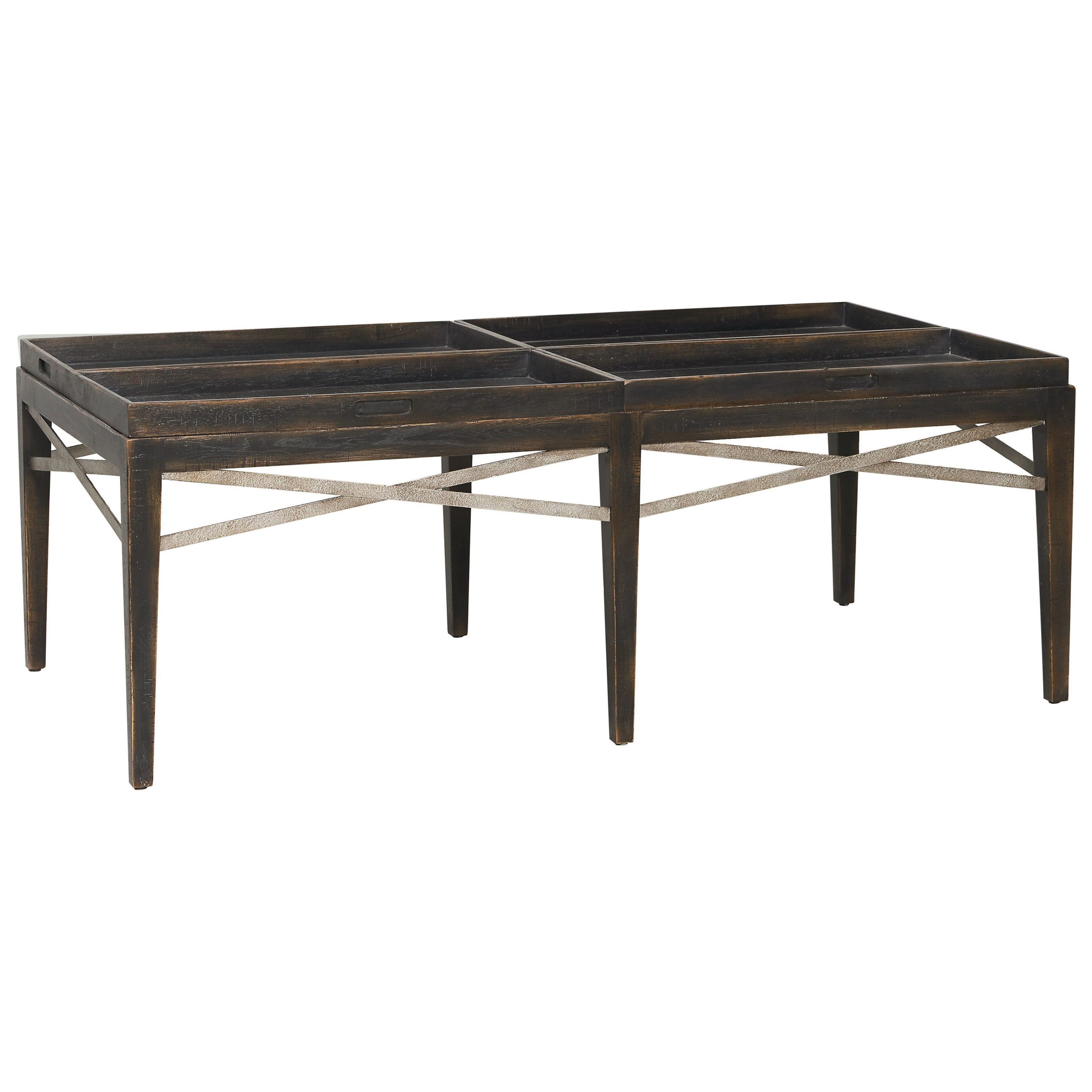 Bassett Woodridge Transitional Rectangular Cocktail Table with